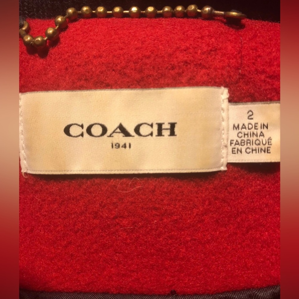 Coach Wool Leather Varsity Jacket RARE! - Picture 9 of 13